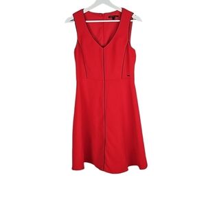 Armani Exchange Red A-line Dress